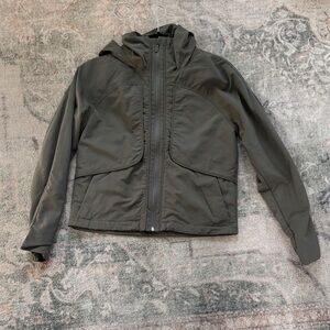 lululemon athletica Olive Green Hooded Jacket